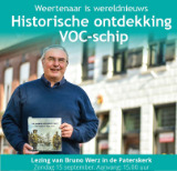 Affiche lezing 'Historische ontdekking VOC-schip' door Bruno Werz